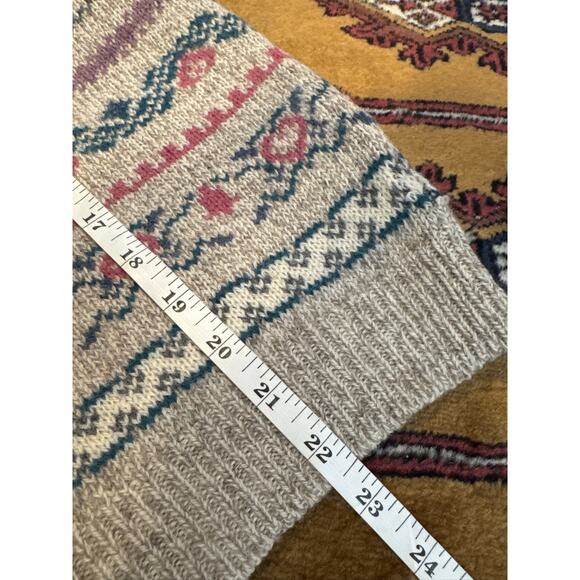 Eddie Bauer VINTAGE Fair Isle Heritage Wool Knit Vest, Large - Picture 7 of 7